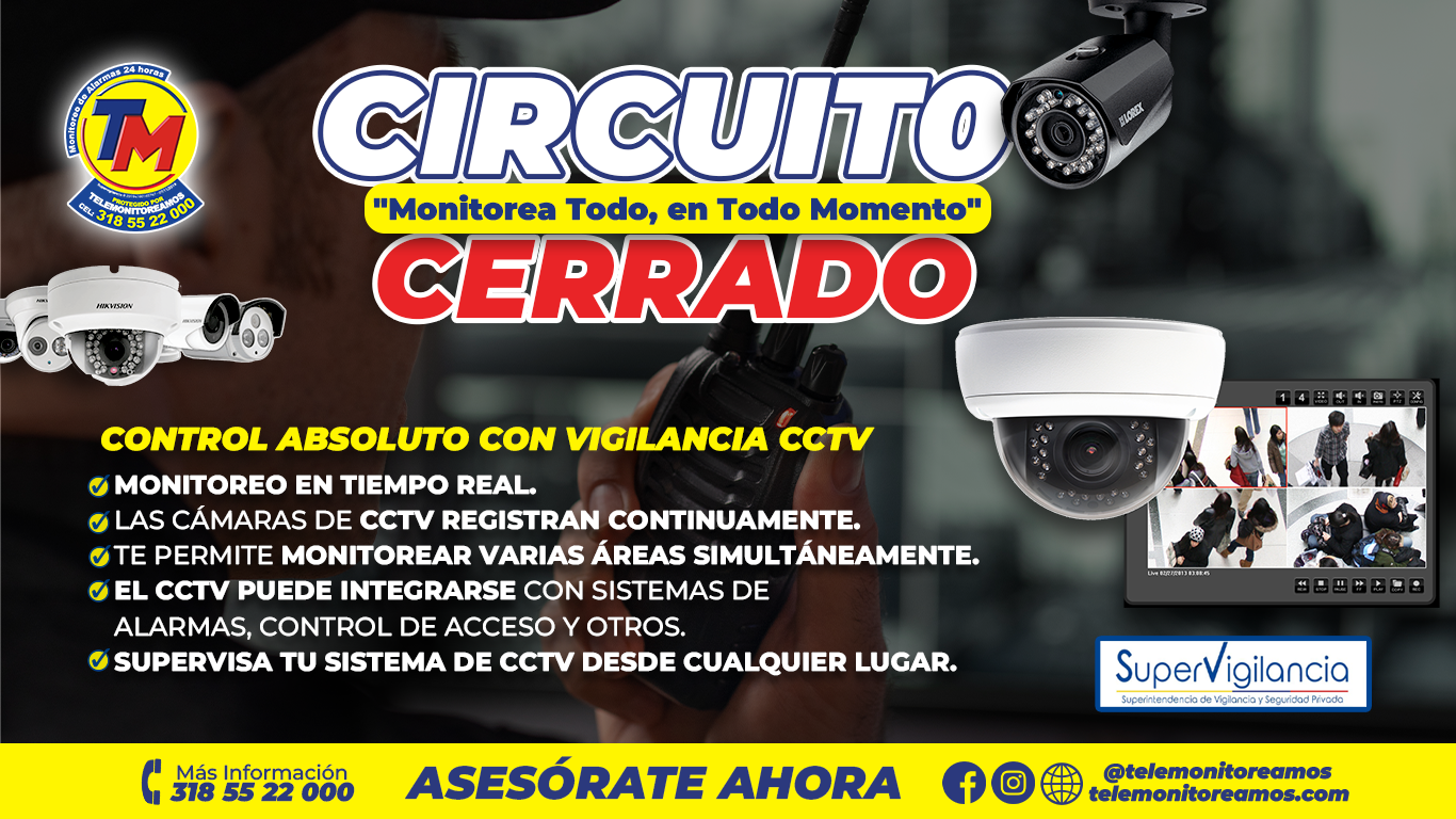 Circuito cerrado de televisión para vigilancia y seguridad