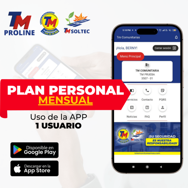 PLAN INDIVIDUAL -PERSONAL - Mensual - PROLINE