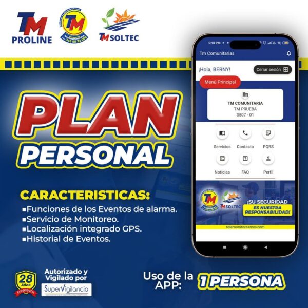 PLAN INDIVIDUAL -PERSONAL - Mensual - PROLINE - Imagen 2